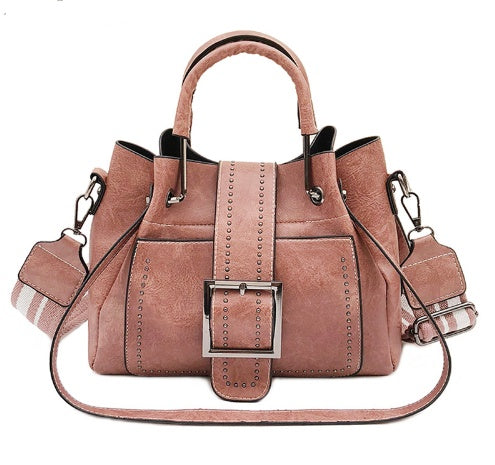Leather Bucket Bag Handbag