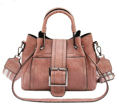 Leather Bucket Bag Handbag