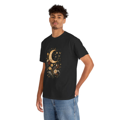 Celestial Floral T-Shirt - Unisex Heavy Cotton Tee