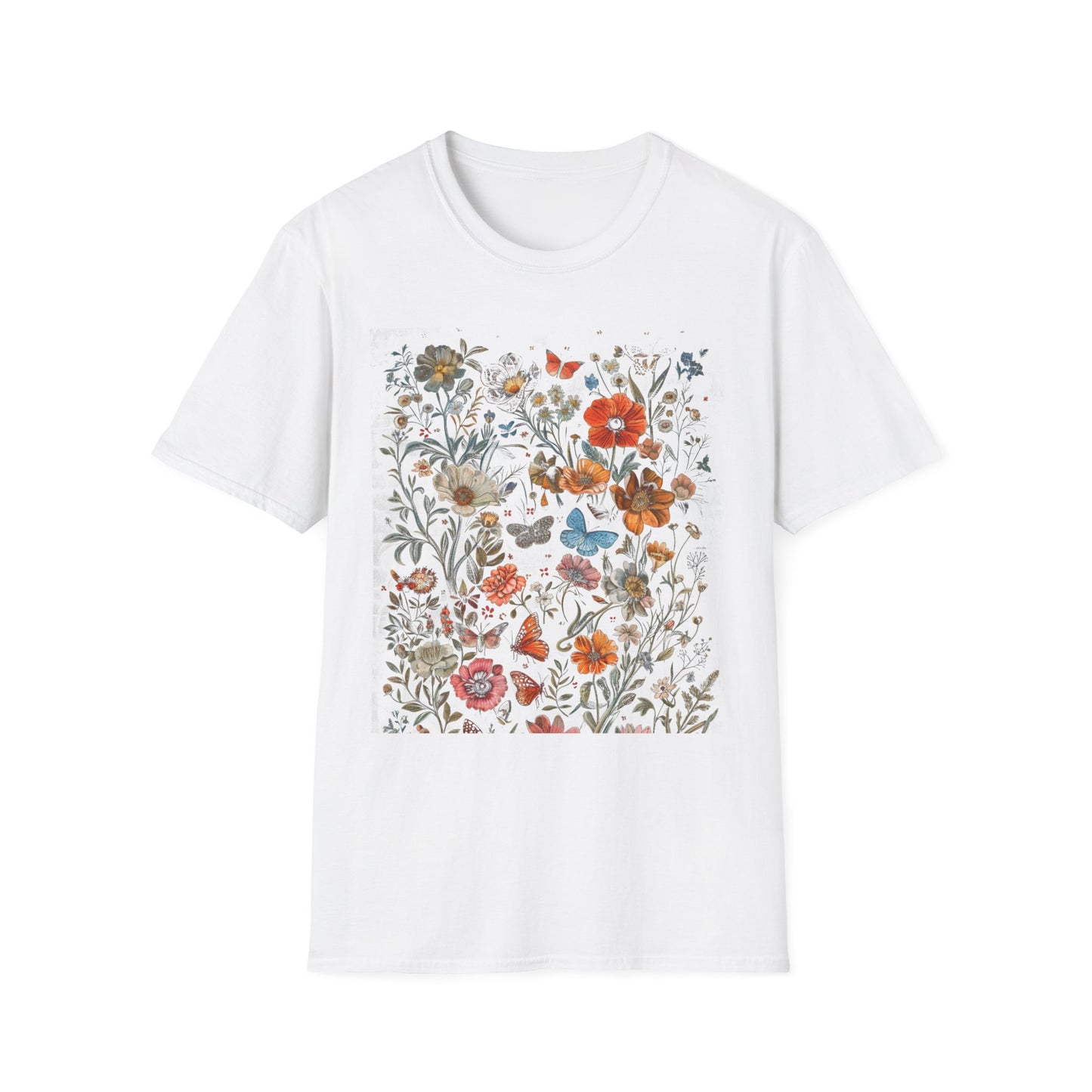 Wild Flower Butterfly T-Shirt