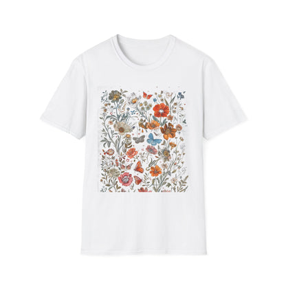 Wild Flower Butterfly T-Shirt