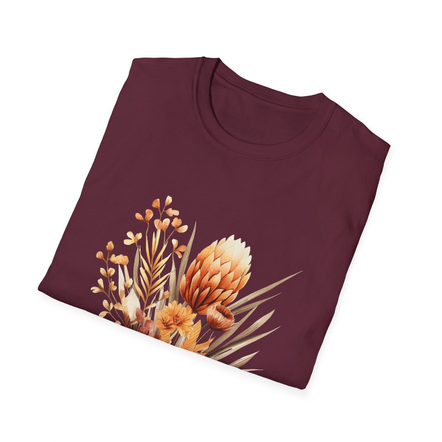 Boho Flower T-Shirt for Women Men Nature Lovers Gift Idea