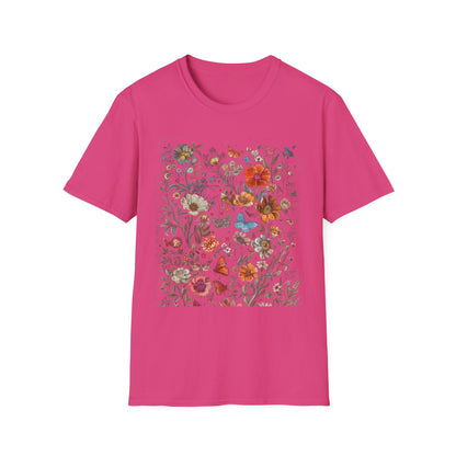 Wild Flower Butterfly T-Shirt