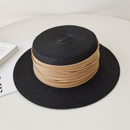 Flat Straw Woven Hat