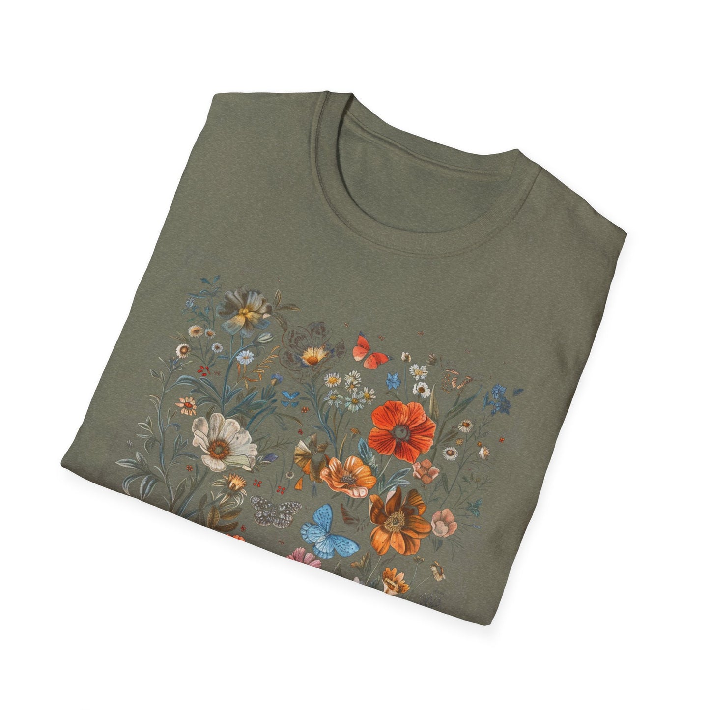 Wild Flower Butterfly T-Shirt