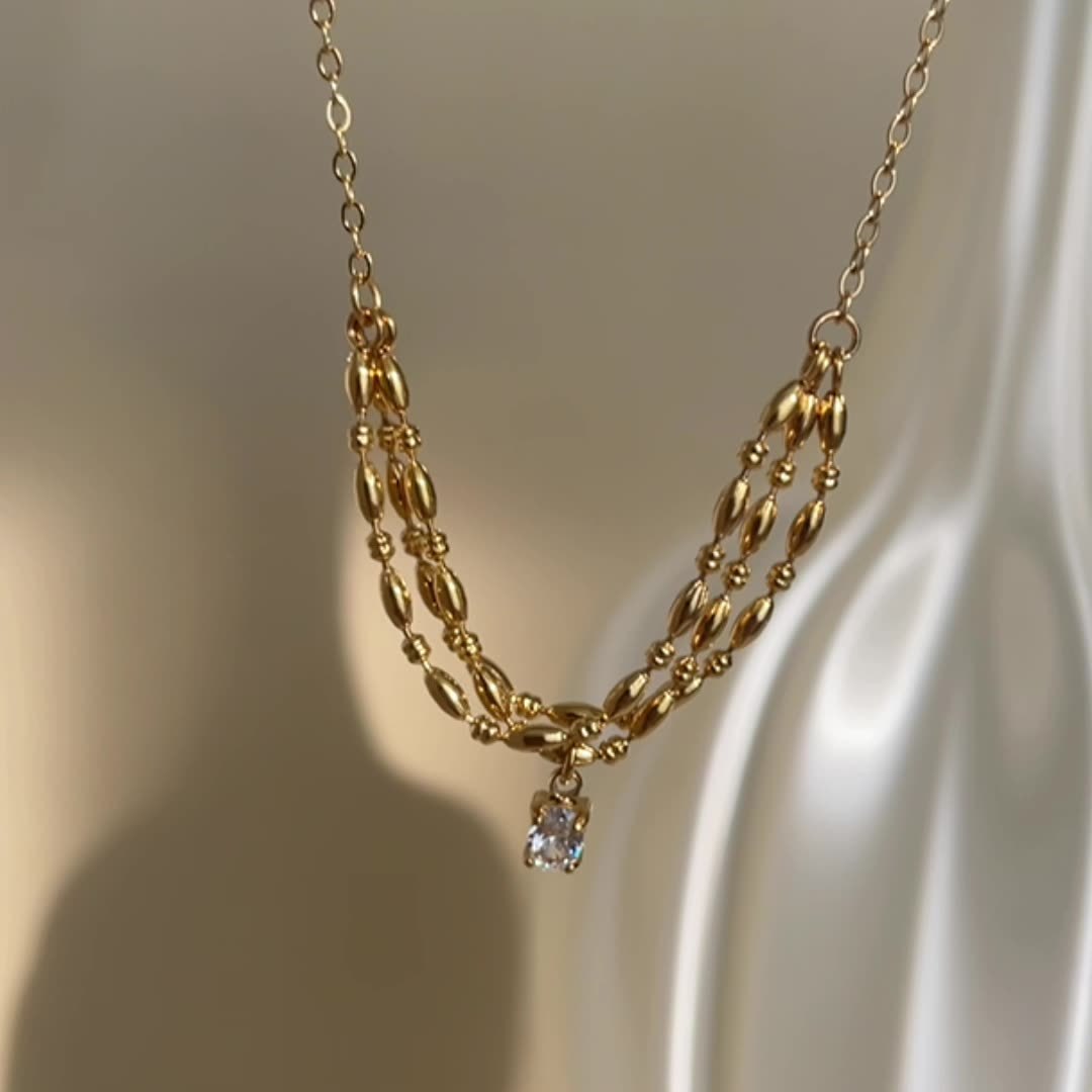 Titanium Steel Clavicle Necklace