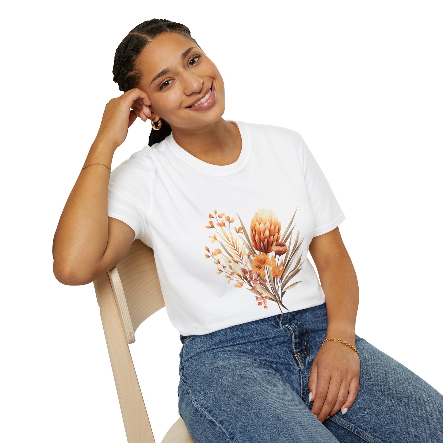 Boho Flower T-Shirt for Women Men Nature Lovers Gift Idea