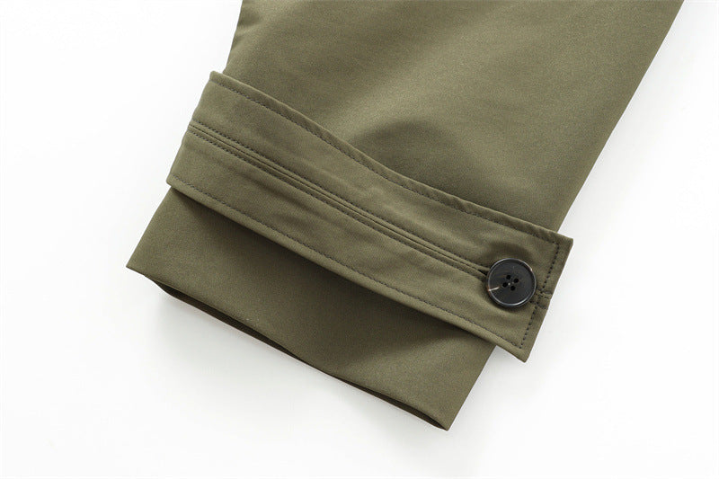 Women's Loose Hooded Short Trench Coat