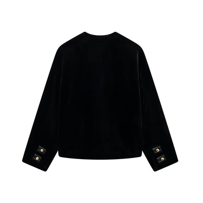 Artificial Fur Effect Jacket Coat