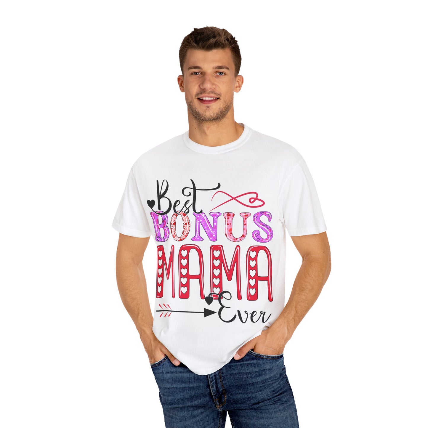 Garment-Dyed T-shirt - Best Bonus Mama Ever