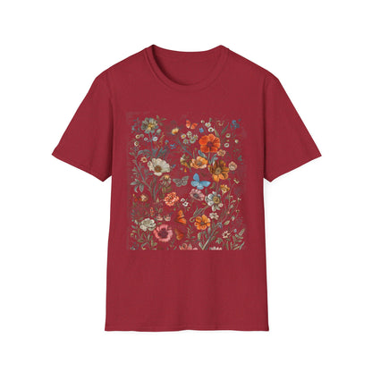 Wild Flower Butterfly T-Shirt