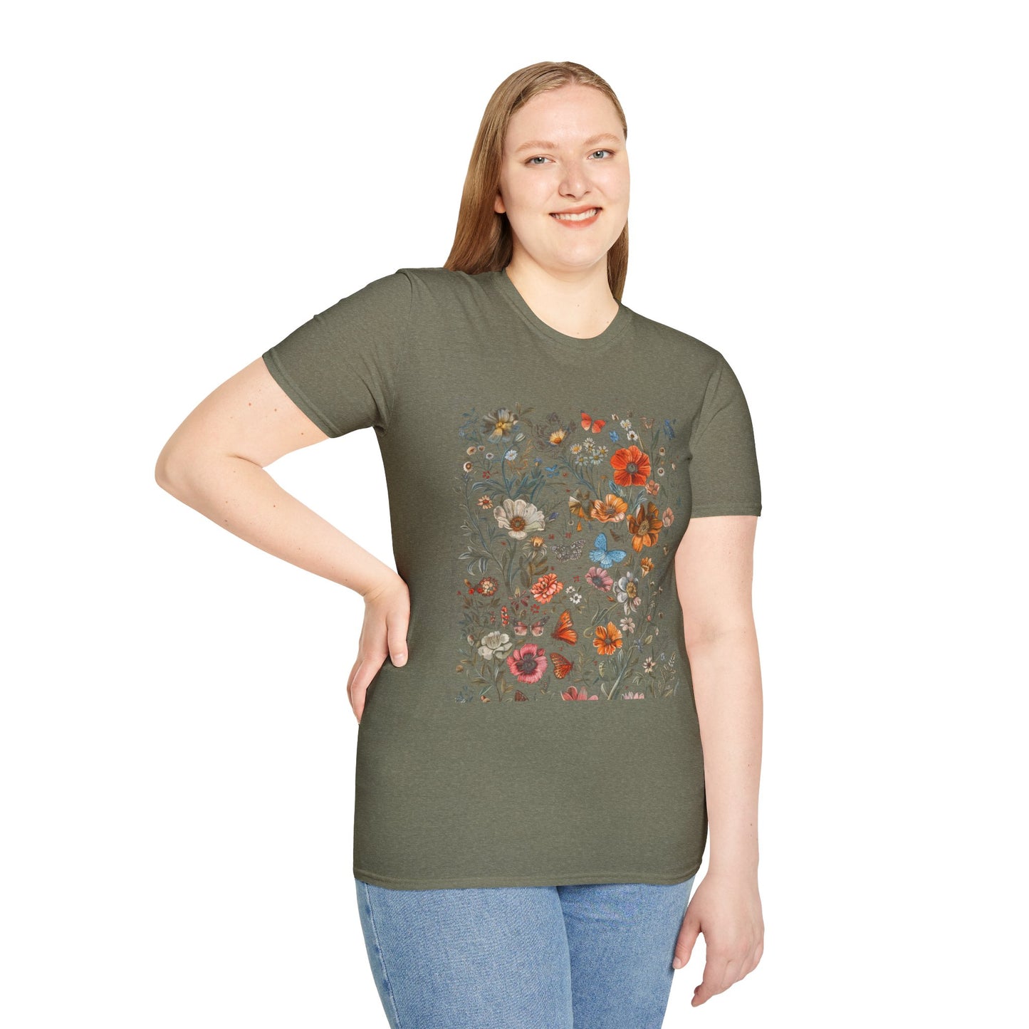 Wild Flower Butterfly T-Shirt