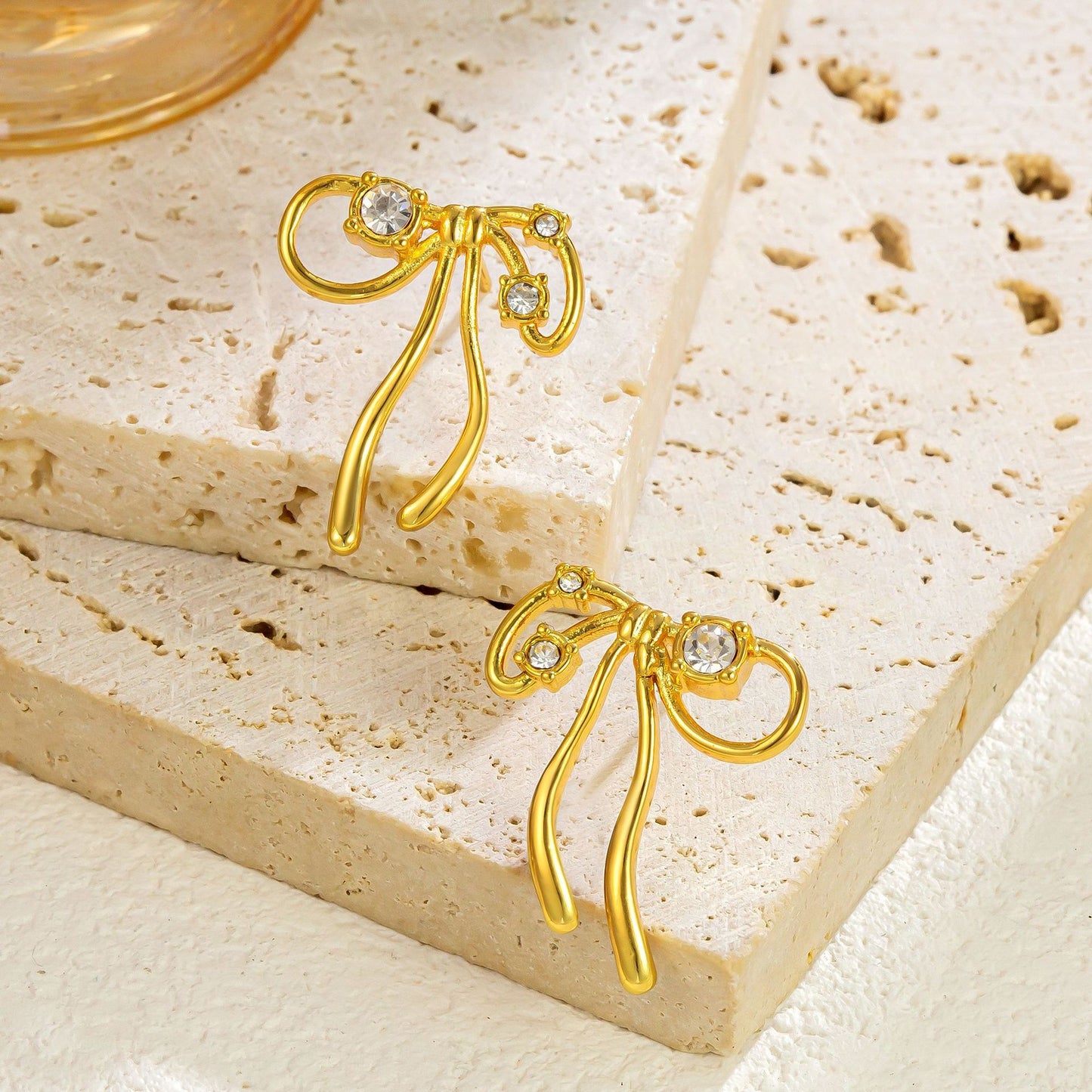 Sweet Bow Diamond Earrings