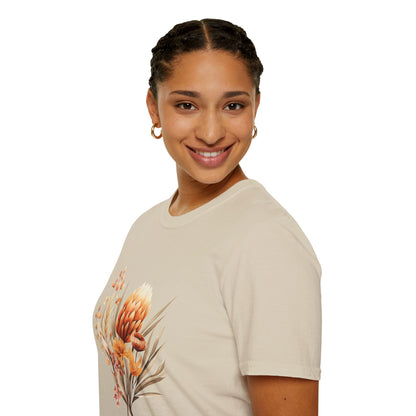 Boho Flower T-Shirt for Women Men Nature Lovers Gift Idea