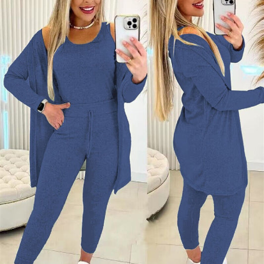 Women's 3 piece Vest Pants Inverness Solid Color