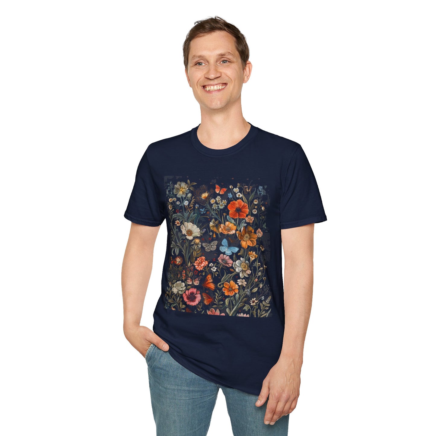 Wild Flower Butterfly T-Shirt