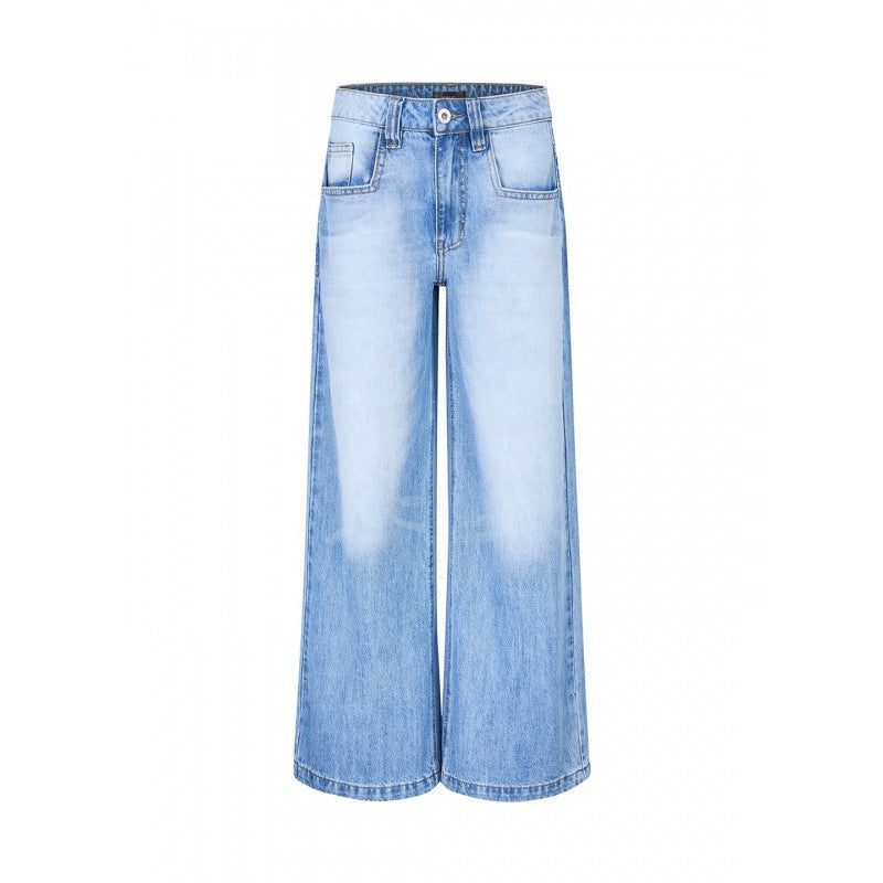 High Waist Loose Mop Pants