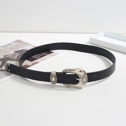 Niche Design Carved Belt for Women