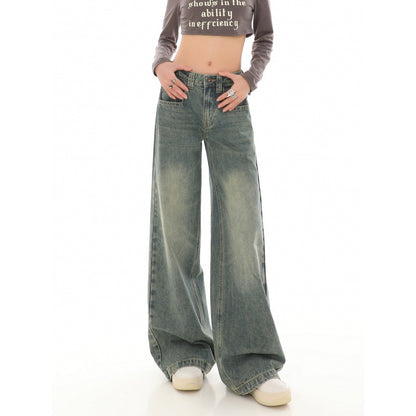 High Waist Loose Mop Pants