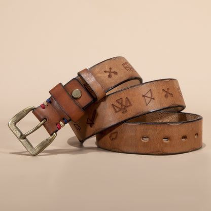Vegetable Tanned Leather Belt