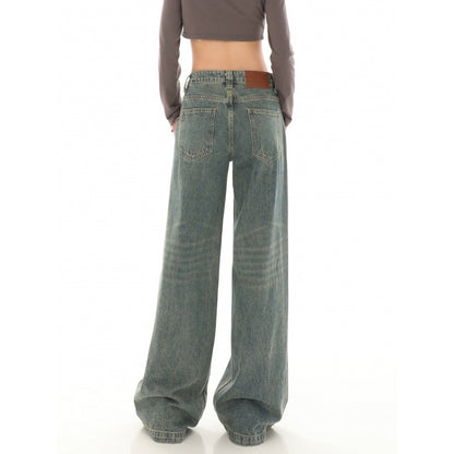 High Waist Loose Mop Pants