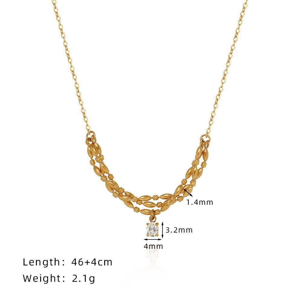 Titanium Steel Clavicle Necklace
