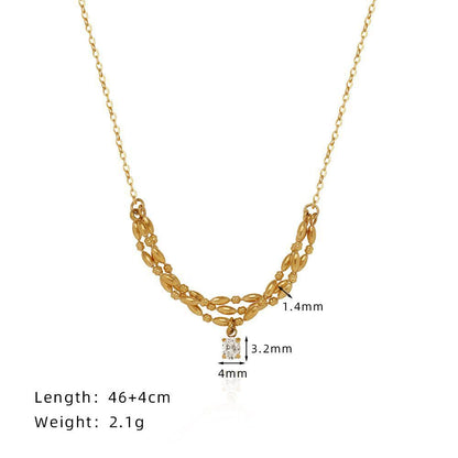 Titanium Steel Clavicle Necklace