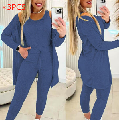 Women's 3 piece Vest Pants Inverness Solid Color