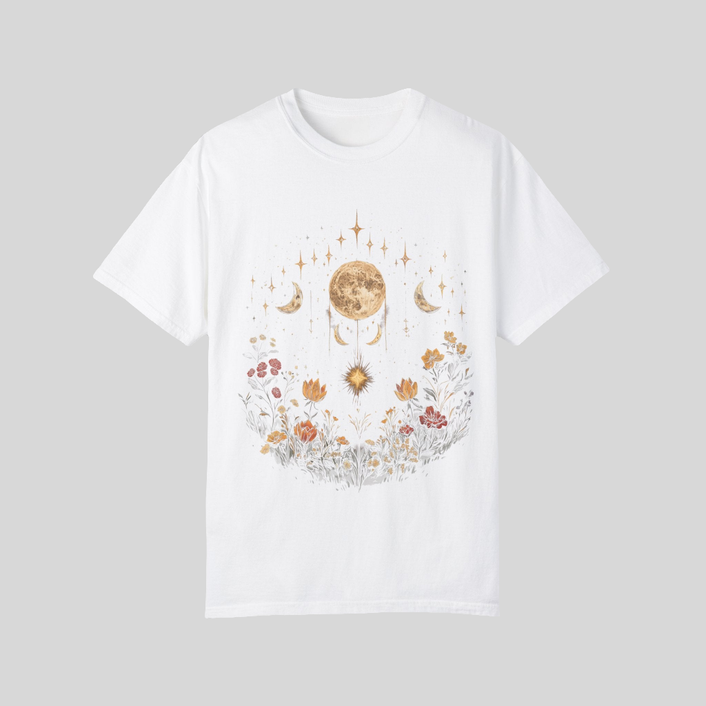 Boho Moon & Stars Unisex T-Shirt