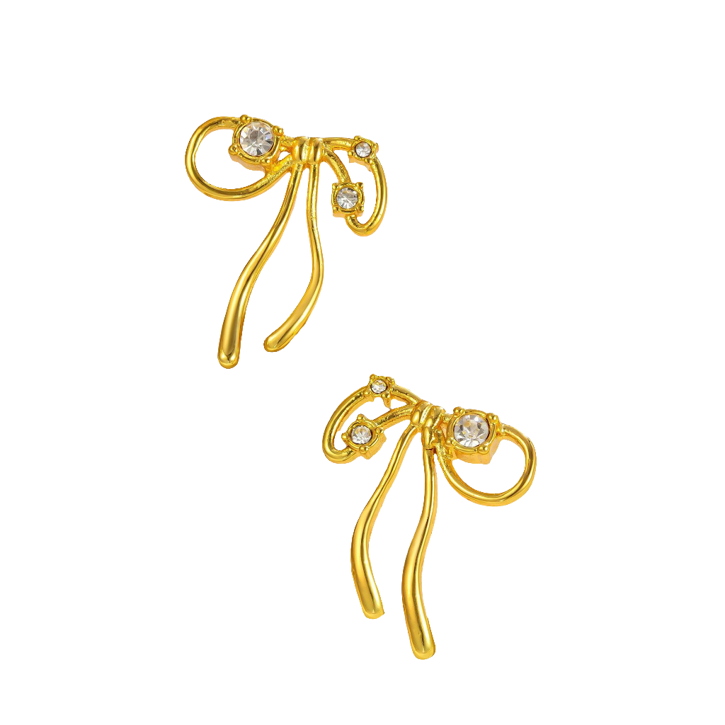 Sweet Bow Diamond Earrings