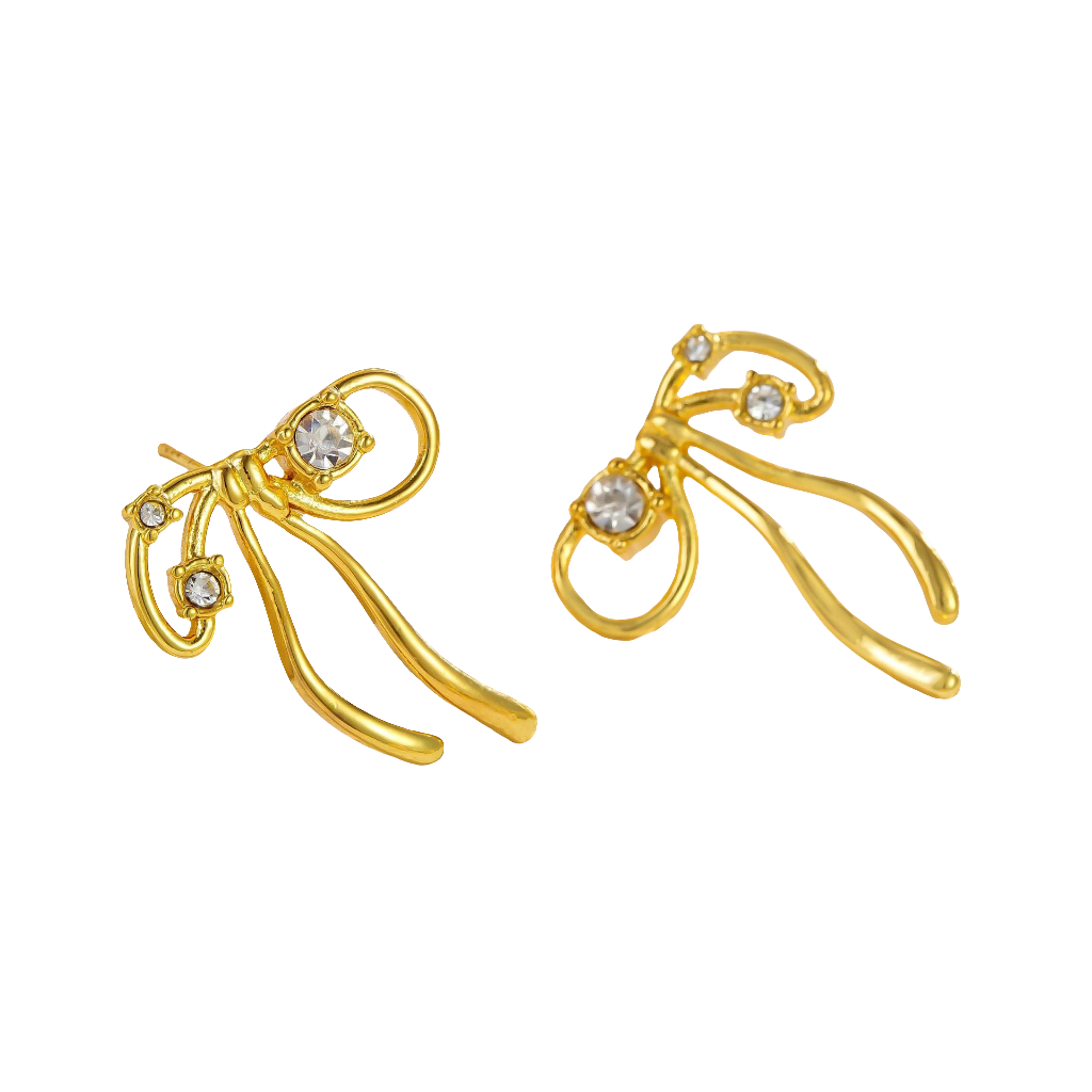 Sweet Bow Diamond Earrings