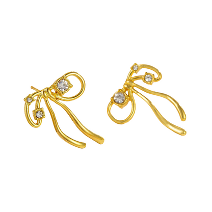 Sweet Bow Diamond Earrings