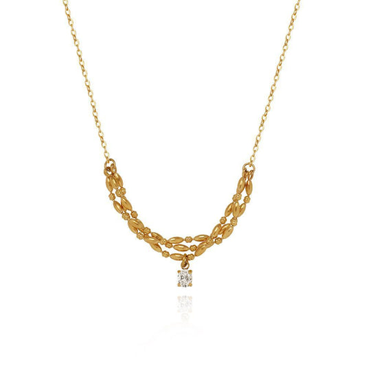Titanium Steel Clavicle Necklace