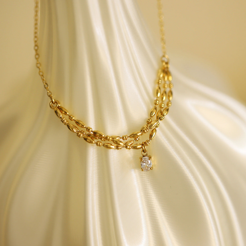 Titanium Steel Clavicle Necklace