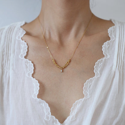 Titanium Steel Clavicle Necklace