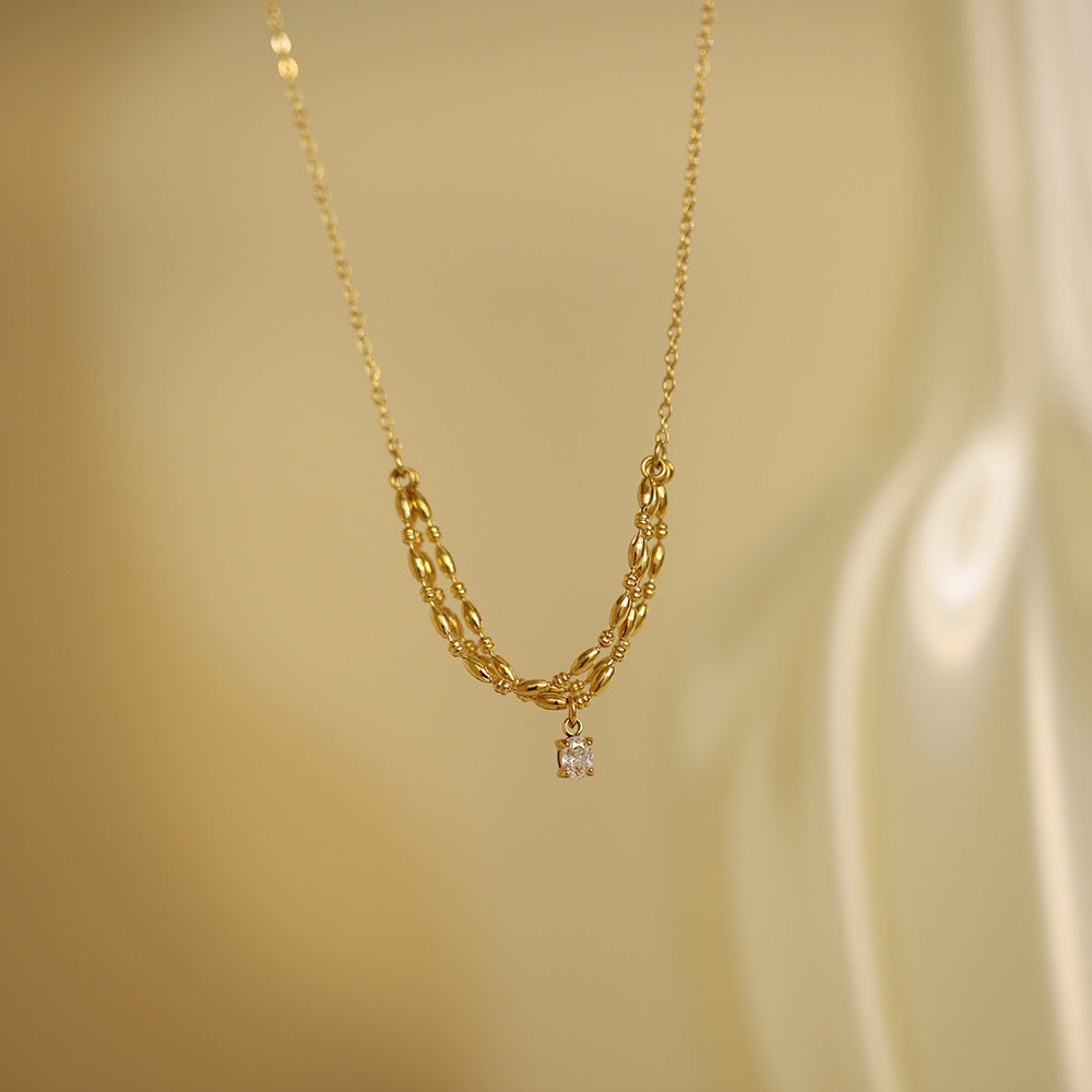 Titanium Steel Clavicle Necklace