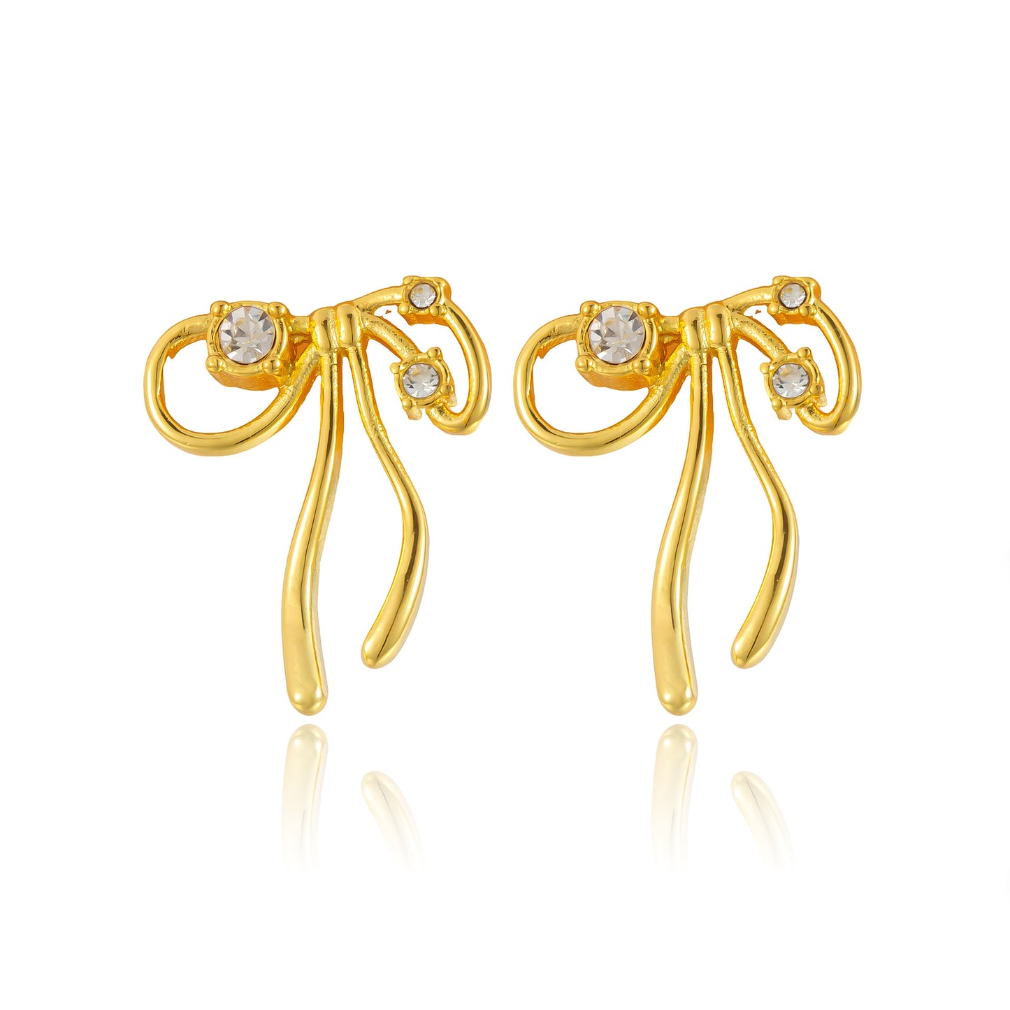 Sweet Bow Diamond Earrings