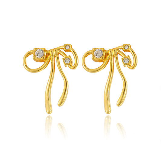Sweet Bow Diamond Earrings