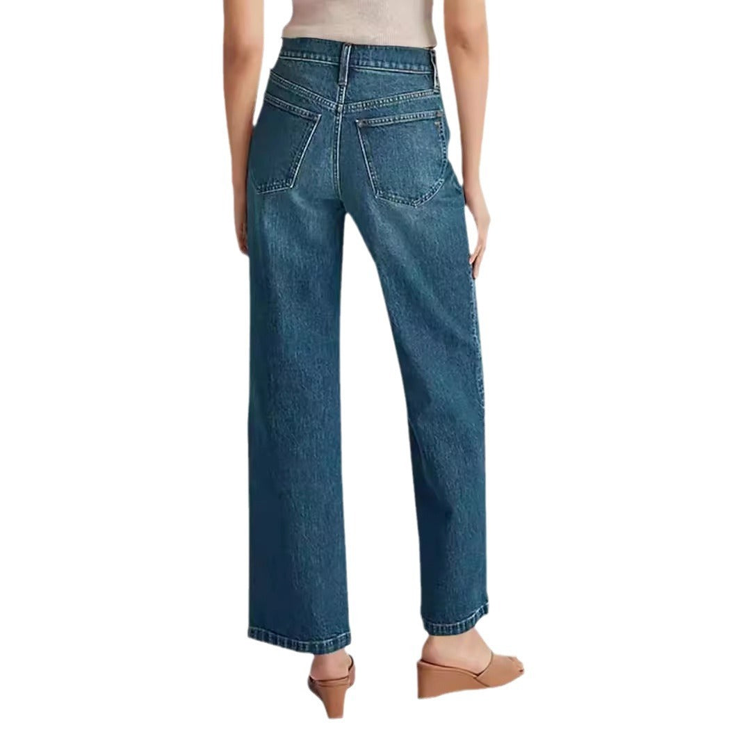 Washed Wide Leg Jeans