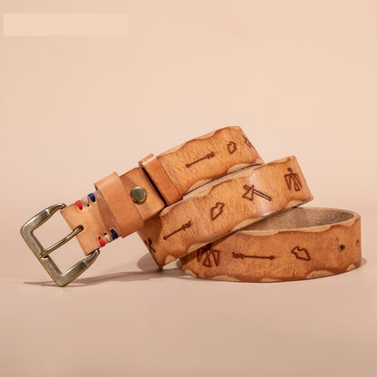 Vegetable Tanned Leather Belt