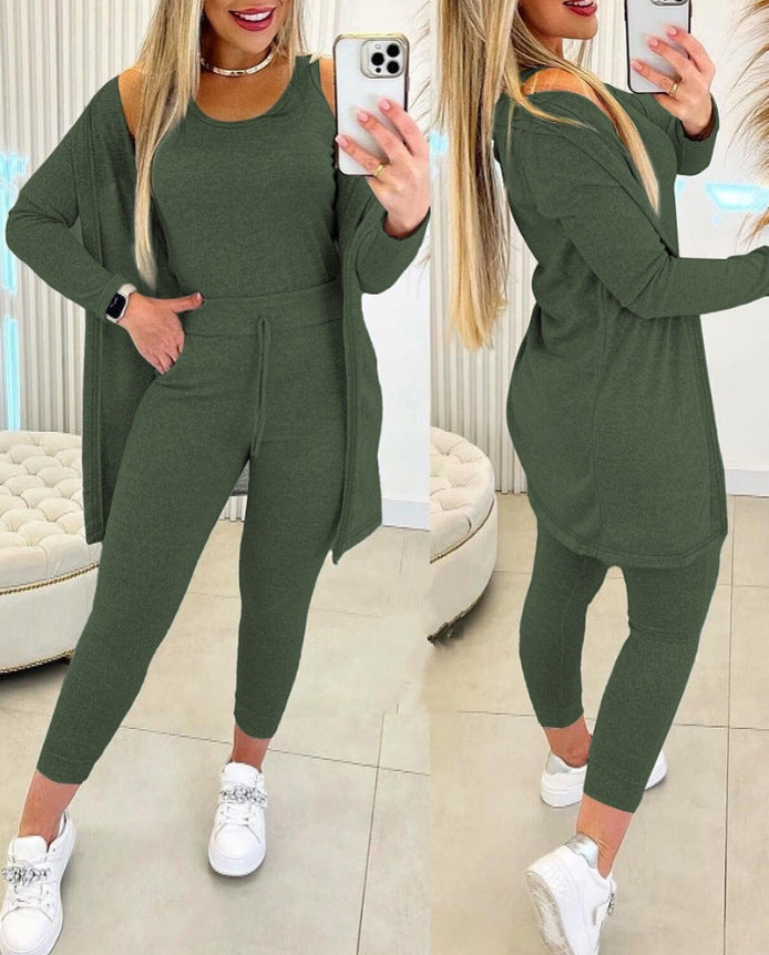 Women's 3 piece Vest Pants Inverness Solid Color